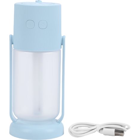 Portable Mini Humidifier Multifunctional Small Cool Mist Humidifier with Ambiance Light for Cars Travel Office Home Blue (1/5)