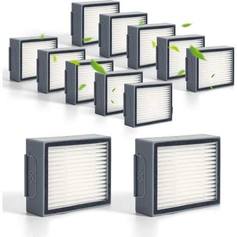 12er-Pack Ersatzfilter, kompatibel mit iRobot Roomba EI & J Serie e5 e6 i1 i2 i3 i4 i5 i6 i7 i8 j5 j6 j7 j8 j9 und weiteren Staubsaugerversionen (Nicht für Combo J7+/J9+ Plus) (1/5)