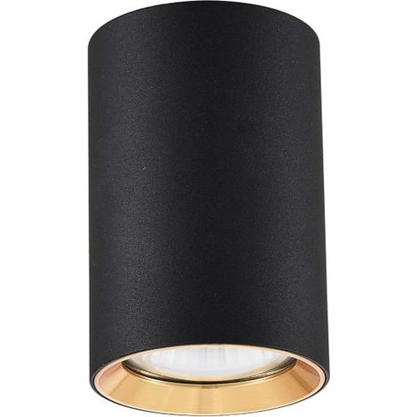 Spot Manacor 9cm 1xGU10 schwarz/gold LP-232/1D - 90 BK/GD Light Prestige