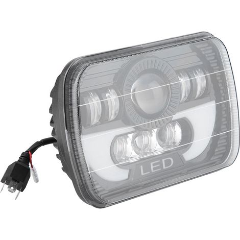 Ampoule LED carrée étanche 300 W 7 pouces pour phare de voiture, faisceau scellé, compatible avec les Jeeps (1/5)