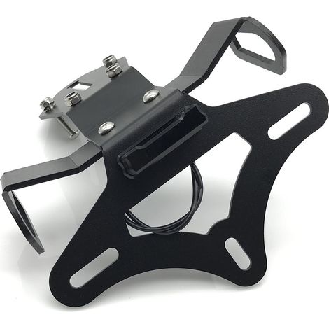 Suitable for KAWASAKI ZX-10R motorcycle modification parts: short rear license plate frame with light, license plate bracket, decorative bracket.