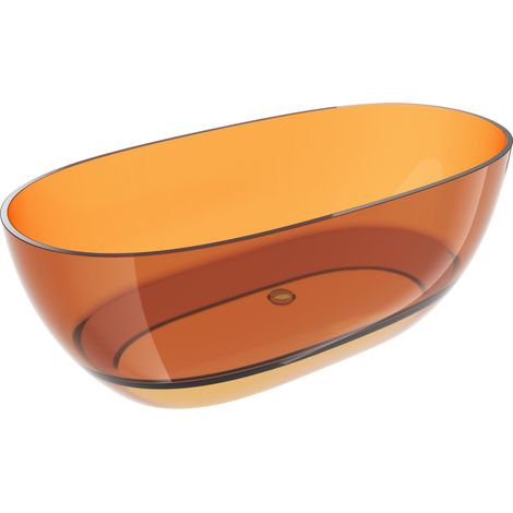 Mexen Pure Rostfreistehende Transparente Wanne 170 x 80 cm, Chrom Stöpsel - 58071708006 (1/5)