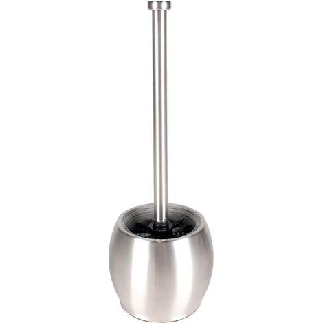 Brosse WC , Noire, INCL. Brosse de Rechange, 36,5 12,5 12,5 cm, Acier Inoxydable (1/5)