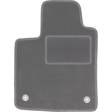 Tapis de sol conducteur en velours pour : Renault Twingo II (2007-2014) graphite