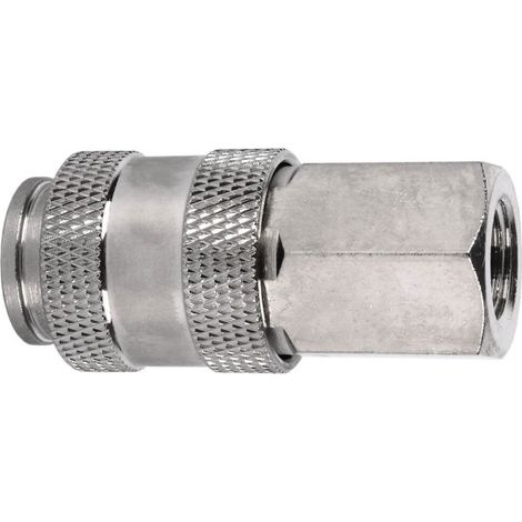 Enchufe rápido acoplador universal rosca hembra para instalaciones neumáticas                 Rosca 1/4"