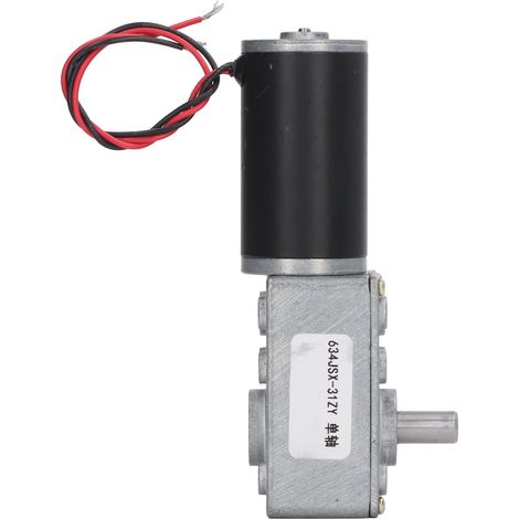 Moteur à engrenages DC 24V 5RPM, axe unique, modèle 634JSX-31ZY, motoréducteur compact pour applications à faible vitesse. (1/5)