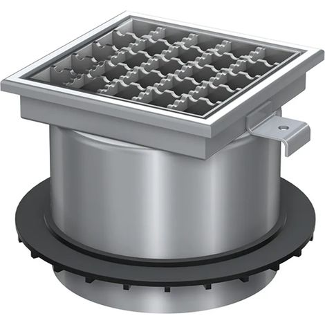 ACO Prolunga 200x200/M125/V2A/antiscivolo/con griglia, 5084.93.00