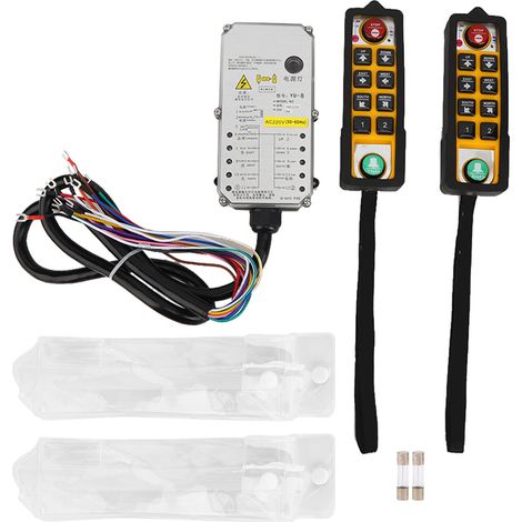 Télécommande de palan double bouton, étanche anti-acide anti-huile, résistante aux chutes pour pont roulant (AC220V) (1/5)