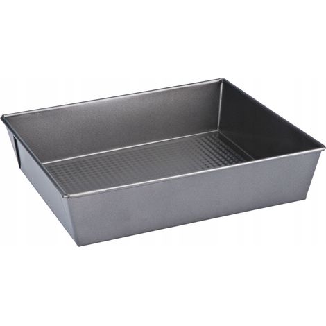 Bandeja rectangular antiadherente para hornear. Ideal. 27,5 x 22,5 x 6 cm.
