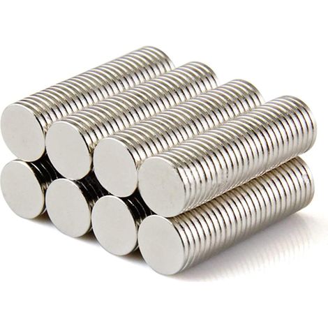 50 Solides pièce d'aimant de néodyme N42 8 x 1 mm disques circulaires Super-aimants
