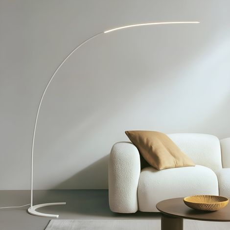 [GEBRAUCHT] B-Ware Lindby Stehleuchte Bogenleuchte Danua LED dimmbar Lampe Leuchte weiß 200cm (1/2)