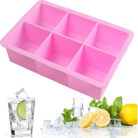 Wiederverwendbare Eisform – lebensmittelechtes Silikon – für Cocktails und Whisky – 12 Fächer – stapelbar (1/5)