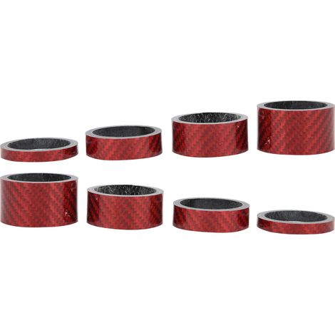 2 Rondelles en Carbone 5-20mm pour Réglage Direction et Selle Vélo, Épaisseurs Variables (1/5)