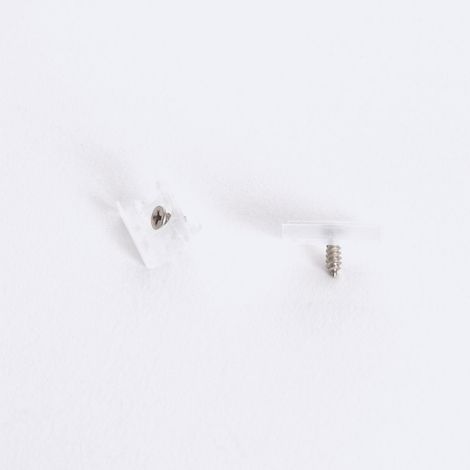 Clip Fissaggio Striscia LED 10mm (20pz) Bianco