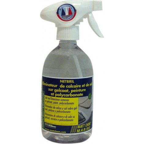 Eliminateur de calcaire et de sel sur gelcoat, peinture et polycarbonate - MATT CHEM - 500 ml (1/2)