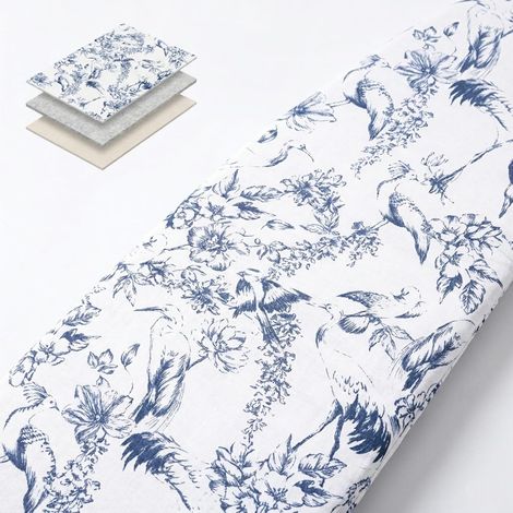 Grande housse de planche à repasser 160x60cm, Housse Table à Repasser élastique et épaisse avec Dessus en Coton et Rembourrage en Feutre de 6mm (1/5)