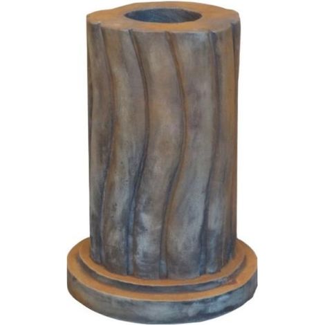 Socle statue pierre reconstituée (60 cm) - Rouille 60 cm (1/4)