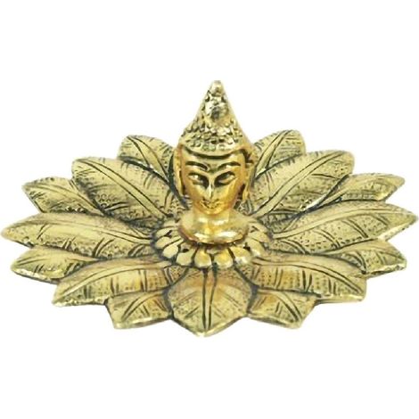 Porte-bâtons d'encens Bouddha dans fleur de lotus