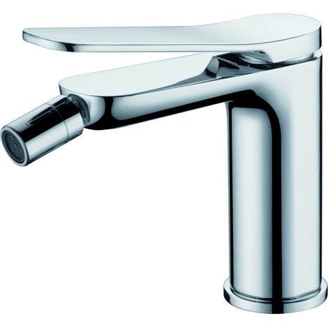 IMEX Bidet-Einhebelmischer aus verchromtem Messing mit 25 mm Keramikkartusche und flexiblen Anschlüssen Modell Danimarca BDR031-2CR (1/2)
