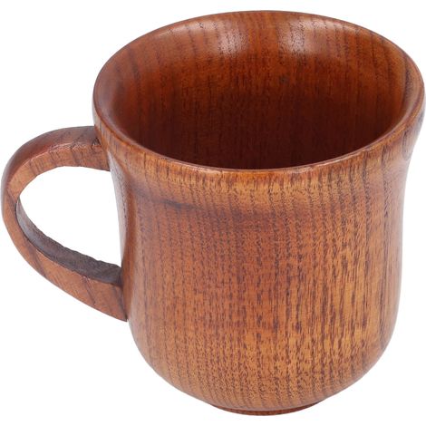 Tasse en Bois de 300ml avec Anse, Isolante pour Café, Thé et Boissons - Bureau et Maison (1/5)