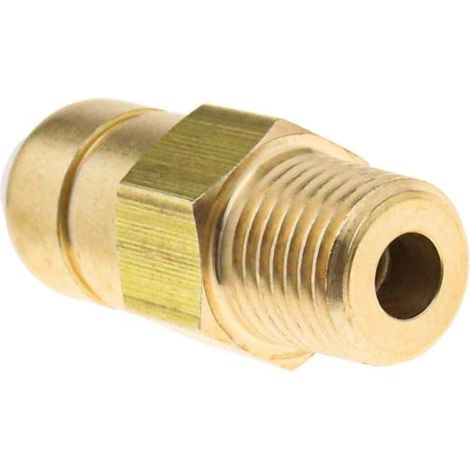 Valve en Laiton Décharge de Sécurité Dégagement Thermique Filetage Mâle NPT 1/4 Pouce pour Pompes à Eau Nettoyeur Haute Pression (1/5)