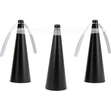 Lot de 3 Ventilateurs Anti-Mouches pour Tables - Éventail Portable Intérieur et Extérieur - Idéal pour Maison, Pique-Nique, BBQ et Fêtes - Gardez les Mouches à Distance - KZQ (1/5)