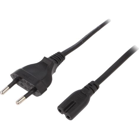Cordon d'alimentation 2.5A 250V 3m - Noir