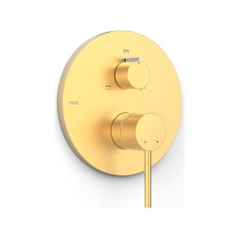 Mitigeur douche pour boîtier encastré Rapid‑box 3 voies Or Mat 24K - TRES 26227310OM (1/2)