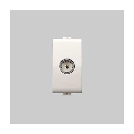 Presa coassiale tv easy bianco