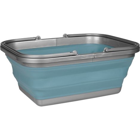 Barreño plegable para fregar 16 litros - Azul