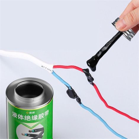 Ruban isolant liquide pour câbles électriques, colle électrique, étanche et résistant aux hautes températures, 260 ml (1/4)