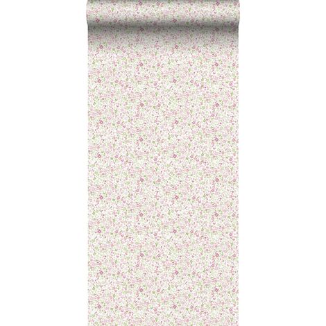 papier peint fleurs rose et vert - Sanders & Sanders (1/5)