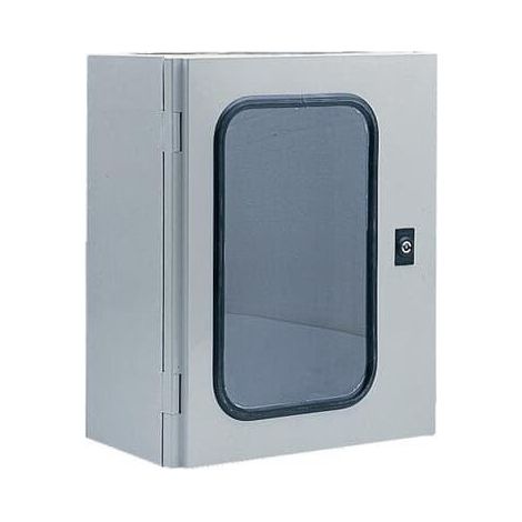ARIA 75 Coffret IP66 IK07 avec visuel et 1 serrure double panneton de 3mm 4TBA831131C0100 ABB AR831131