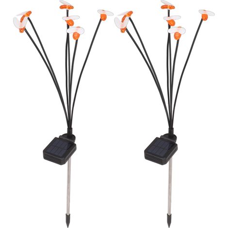 IP65 wasserdichte Solar-Autoleuchte, 6 farbenfrohe und realistische Leuchtenköpfe, dekorative Beleuchtung für Gartenpartys (1/5)