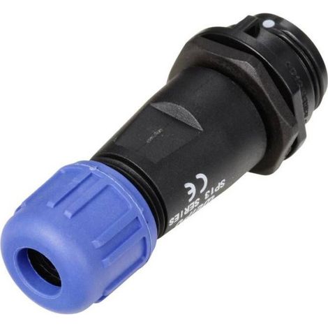 Connecteur de câble femelle, droit In Line 2 pôles 13 A 250 V/AC IP68 Weipu SP1311 / S 2 I (1/3)
