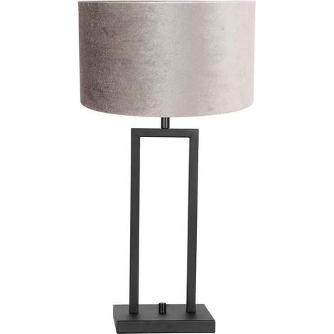 Steinhauer - tischlampe - Stang - schwarz - metall veloursstoff - (1/5)