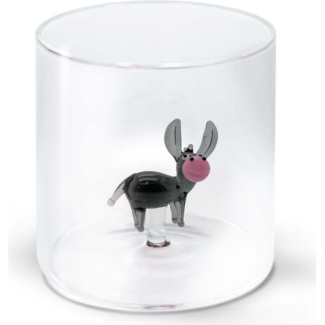 BICCHIERE IN VETRO BOROSILICATO 250ML ASINO