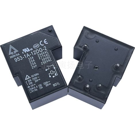 Hsin-Ta 953-1A-12DG-2 12V DC 30A electromagnetic power relay, new and original (Taiwan).