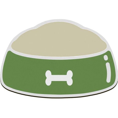 Tapis d'alimentation en silicone pour chien (eau et nourriture) Imperméable et antidérapant avec bords surélevés protège le sol des éclaboussures Vert (1/5)