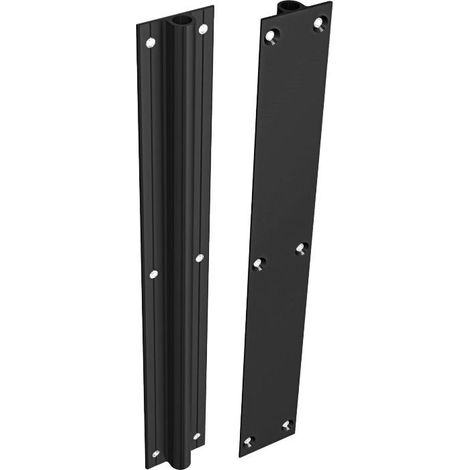kit enderezador de aluminio modelo annie acabado negro (caja 2)