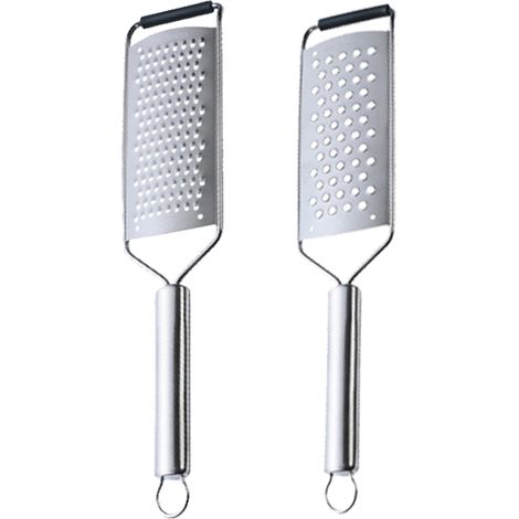 Râpe À Fromage - Râpe Manuelle À Double Face Pour Fromage Dur Et Zeste De Citron - Acier Inoxydable - 1 Pièce (1/5)