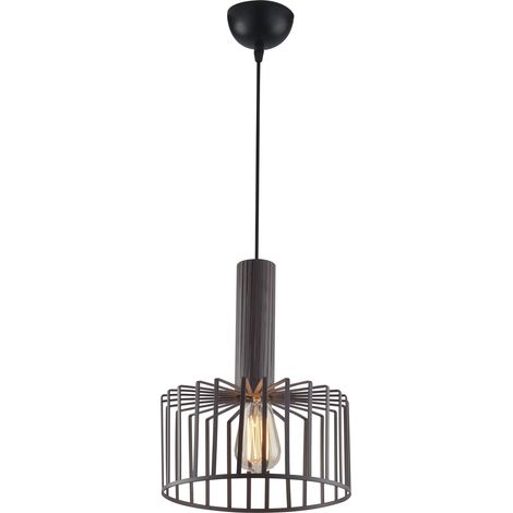 "Lampadario a sospensione DAYTON in metallo bronzo 25 cm." (1/3)