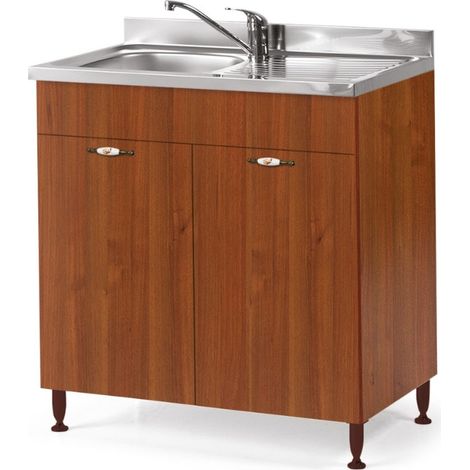 Küchenspüle antik Nussbaum 2 Türen Cm 80x50xH 85