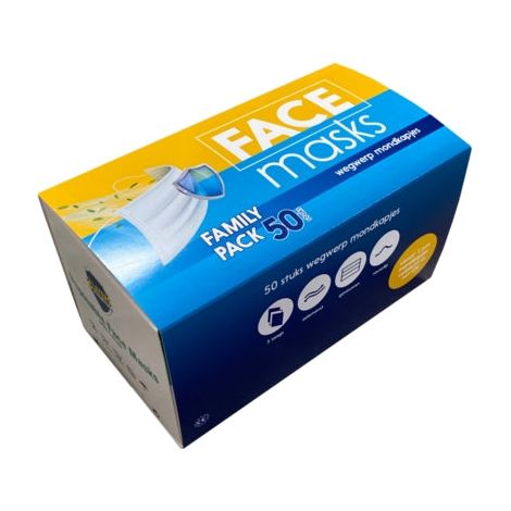 Orange care - mascherina viso usa e getta - 50 pz mondkapjes