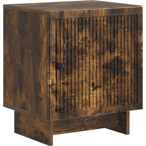 Bedside Cabinet Smoked Oak 43 x 34.5 x 50 cm Engineered Wood vidaXL