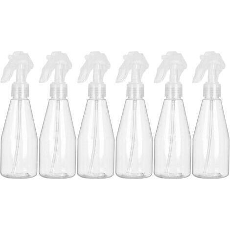 Flacon Spray Vide 200ml, Lot de 6 Vaporisateur Vide en plastique, Bouteille Pulverisateur Vide pour Désinfectant, Jardinage, Nettoyage (1/5)