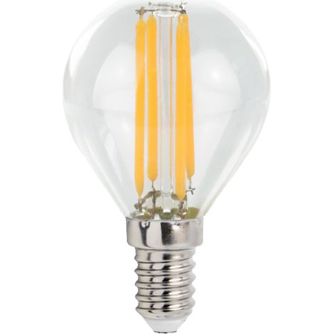 Bombilla LED esférica COG WW transparente WOJ+14071, 2700K, 4W (1/2)