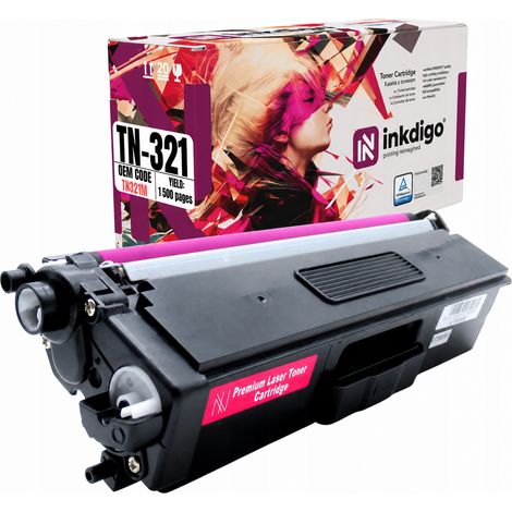Toner Inkdigo TN321M compatibile con Brother DCP-L8400CDN HL-L8250CDN, certificato TÜV. (1/5)