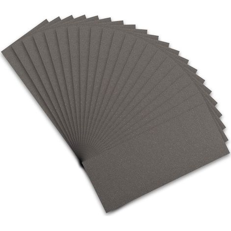 Schleifpapier Set Nass Trocken Auto Siliziumkarbid 21 Sheets 600 Grit (1/5)