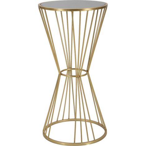 Table d'Appoint en Métal "Super" 80cm Or (1/5)